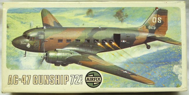 Airfix 1/72 Douglas AC-47 Gunship, 04016-7 plastic model kit